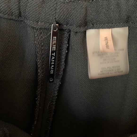 Elie Tahari Women's Zuma Slim Leg Cinch Cargo Pants Black Size Small - Picture 8 of 10